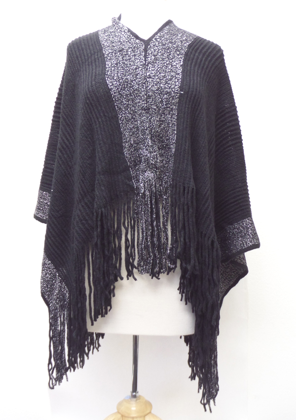 KNIT AND CROCHET SHAWL OR STOLES PONCHO