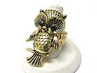 CRYSTAL EYE OWL STRETCH RING