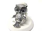 CRYSTAL EYE OWL STRETCH RING