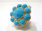 FACET ACRYL FLOWER STRETCH RING