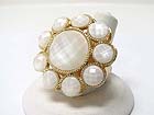 FACET ACRYL FLOWER STRETCH RING