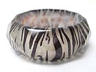 ANIMAL PRINT DFACET ACRYL BANGLE