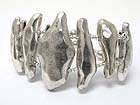 BURNISH METAL LINK STRETCH BRACELET