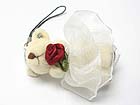 STUFFED BEAR CELL PHONE DANGLE