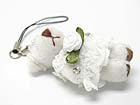 STUFFED BEAR CELL PHONE DANGLE