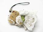 STUFFED BEAR CELL PHONE DANGLE