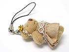 STUFFED BEAR CELL PHONE DANGLE