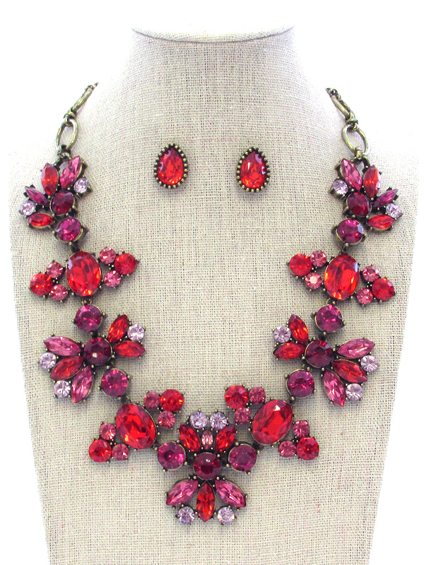 LUXURY CLASS VICTORIAN STYLE PARTY NECKLACE SET
