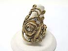 CRYSTAL STUD FLOWER DESIGN STRETCH RING 
