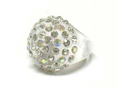 Wholesale Costume Jewelry on S1045cl 91179 Wholesale Costume Jewelry Crystal Puffy Dome Acrylic