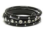 Wholesale Costume Jewelry - CRYSTAL DECO THREE PIECE BANGLES