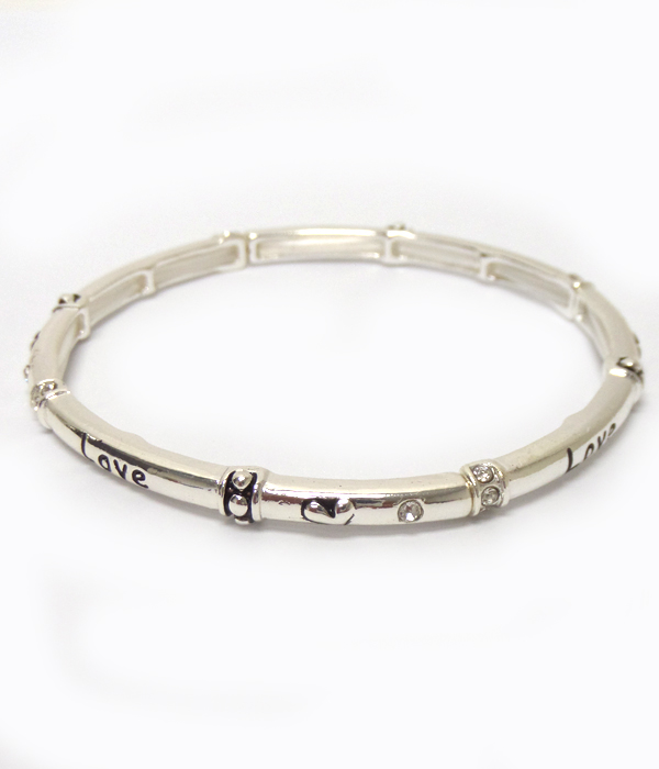 THIN METAL SMALL CRYSTALS BRACELET 
