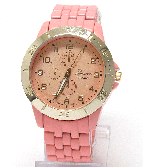 MICHAEL KORS STYLE COLOR METAL BAND WATCH