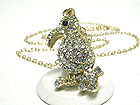 CRYSTAL TOUCAN PENDANT NECKALCE