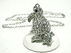 CRYSTAL TOUCAN PENDANT NECKALCE
