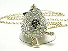 CRYSTAL BABY BIRD PENDANT NECKALCE