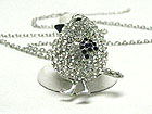 CRYSTAL BABY BIRD PENDANT NECKALCE