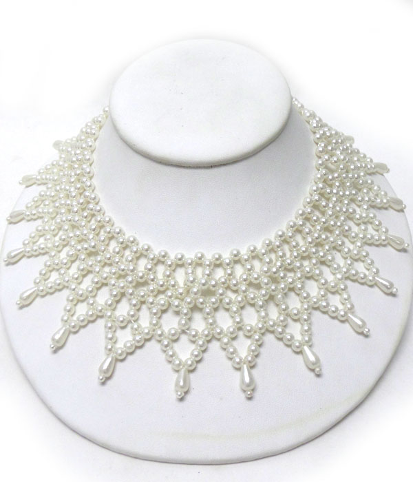 PEARL PATTERN NECKLACE 