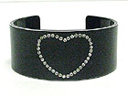 CRYSTAL HEART ACRYL BANGLE