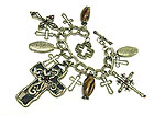 ANIMAL PATTERN MULTI CROSS CHARM BRACELET