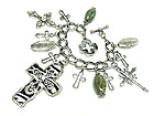 ANIMAL PATTERN MULTI CROSS CHARM BRACELET