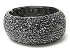 MULTI CRYSTAL STUD LARGE BANGLE BRACELET - Wholesale Fashion Jewelry