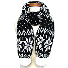 SNOWFLAKES W/ TOW POM POM-100% POLYESTER - CHRISTMAS THEME