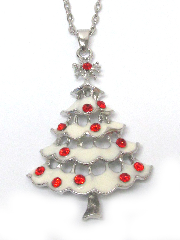 HOLIDAY CHRISTMAS TREE NECKLACE 