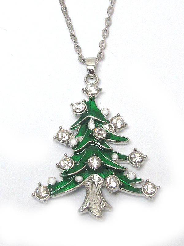 HOLIDAY CHRISTMAS TREE NECKLACE