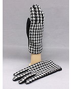 TOP QUALITY FASHION HOUND TOOTH GLOVE