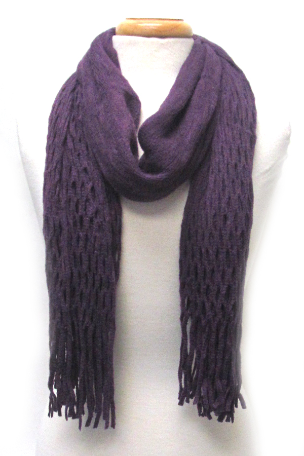 MESH DESIGN INFINITY AND REGULAR SCARF IN ONE 