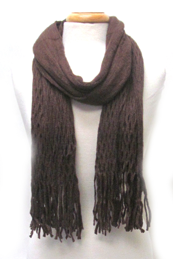 MESH DESIGN INFINITY AND REGULAR SCARF IN ONE