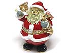 CHRISTMAS THEME CRYSTAL DECO SANTA JEWELRY BOX