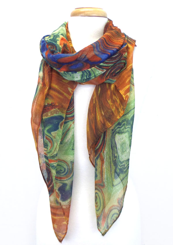MULTI SHAPE AND COLOR MIX SCARF