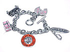 METAL EPOXY LOVE THEME FUN CHARM TOGGLE BRACELET