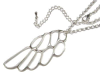 METAL ANGEL WING NECKLACE