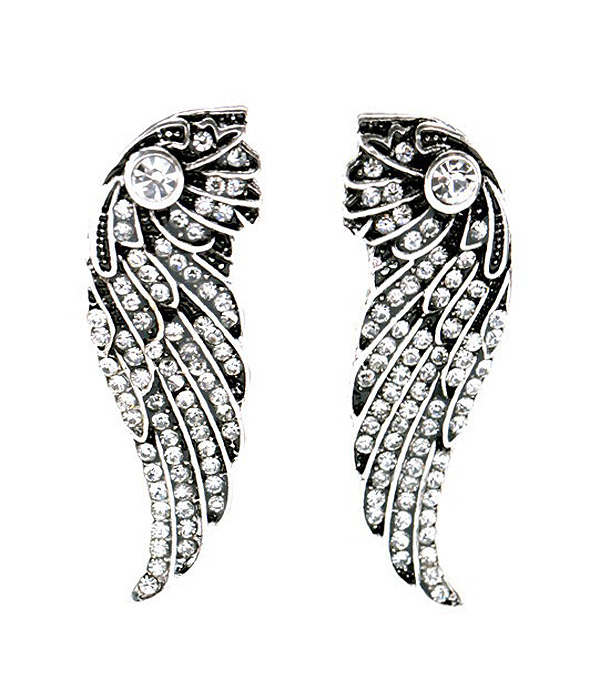 BOUTIQUE STYLE ANGEL WING EARRING