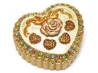 CRYSTAL DECO HEART JEWELRY BOX 