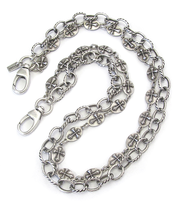 MENS STAINLESS STEEL JEANS CHAIN - MULTI ROW