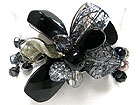 MULTI ACRYL AND GLASS BEADS STRETCH BRACELET