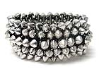 MULTI METAL SPIKE STRETCH BRACELET