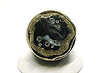 CRYSTAL STUD MARBLIC STONE FASHION RING