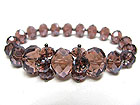FACET GLASS STONE BEADS STRETCH BRACELET