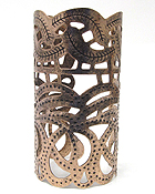 LONG TEXTURED CUT OUT METAL CUFF BANGLE
