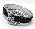 CRYSTAL STUD BELT BUCKLE HINGE BANGLE