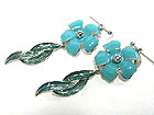 TUTTI FRUTTI EPOXY METAL FLOWER DROP EARRING