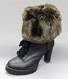  A PAIR OF 100% POLYESTER SOLID COLOR BOOTS TOPPER