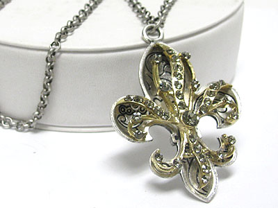 Wholesale Body Jewelry Minimum on N1261cl 121644 Wholesale Costume Jewelry Crystal Stud Fleur De Lis