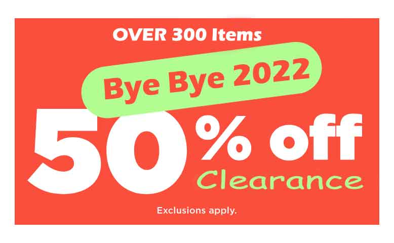 50% off clearance 