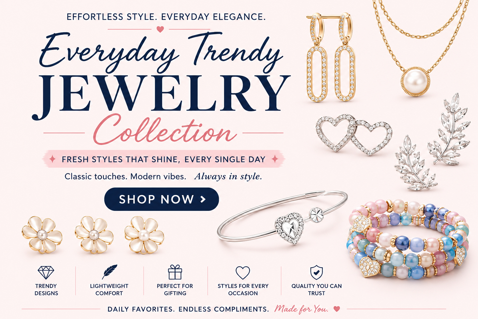 Everyday Wholesale Jewelry Collection 2026 – Casual Fashion Accessories